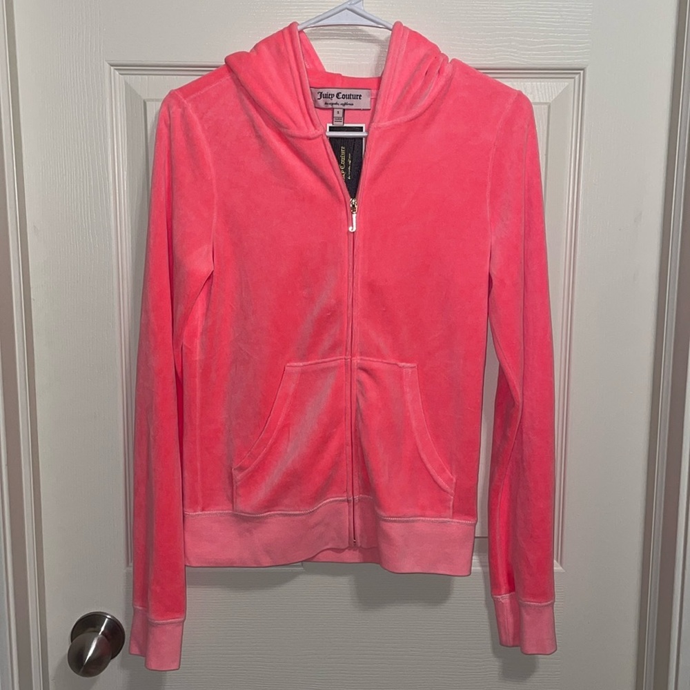NWT vintage limited edition Juicy Couture crushed velvet zip up